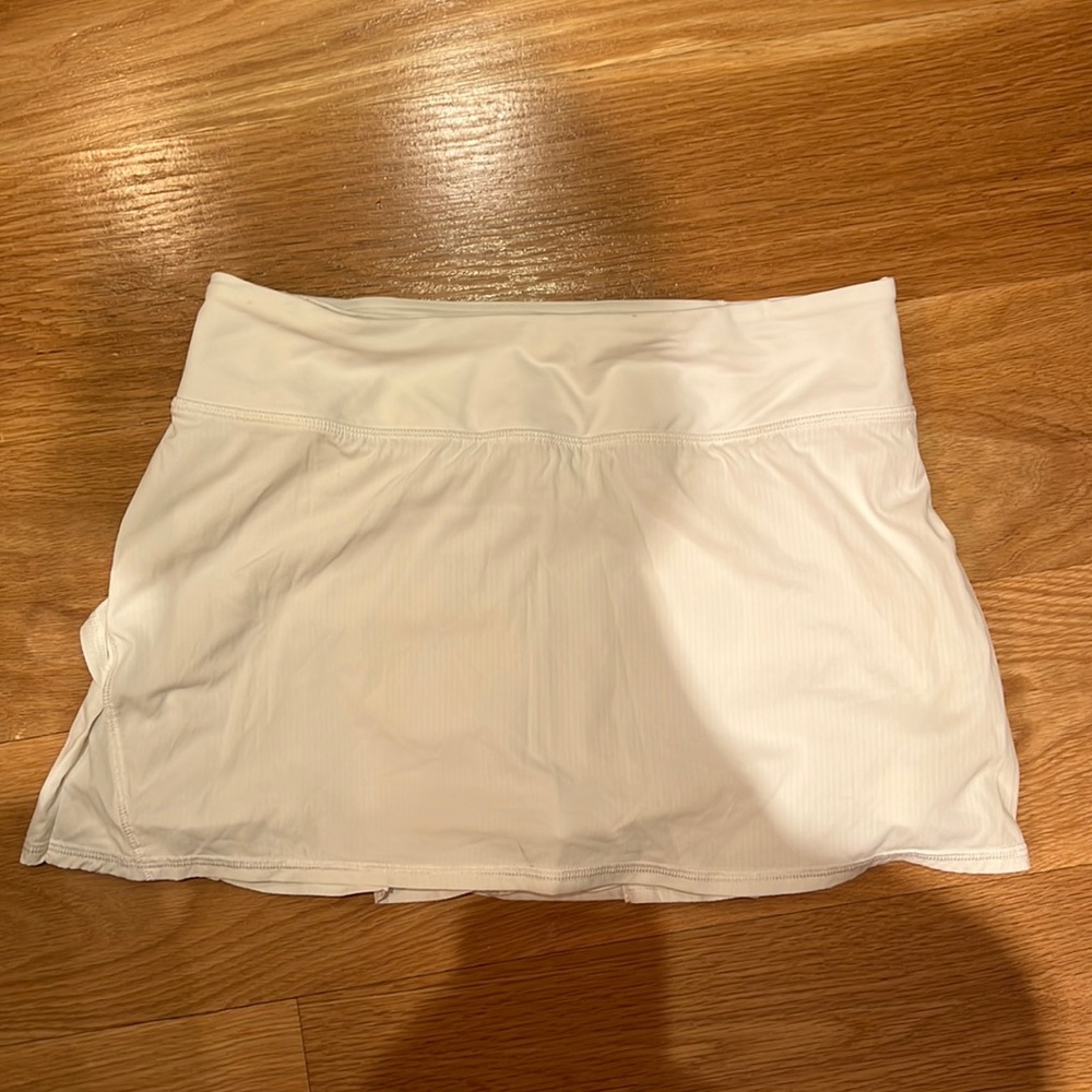Lululemon White tennis skort